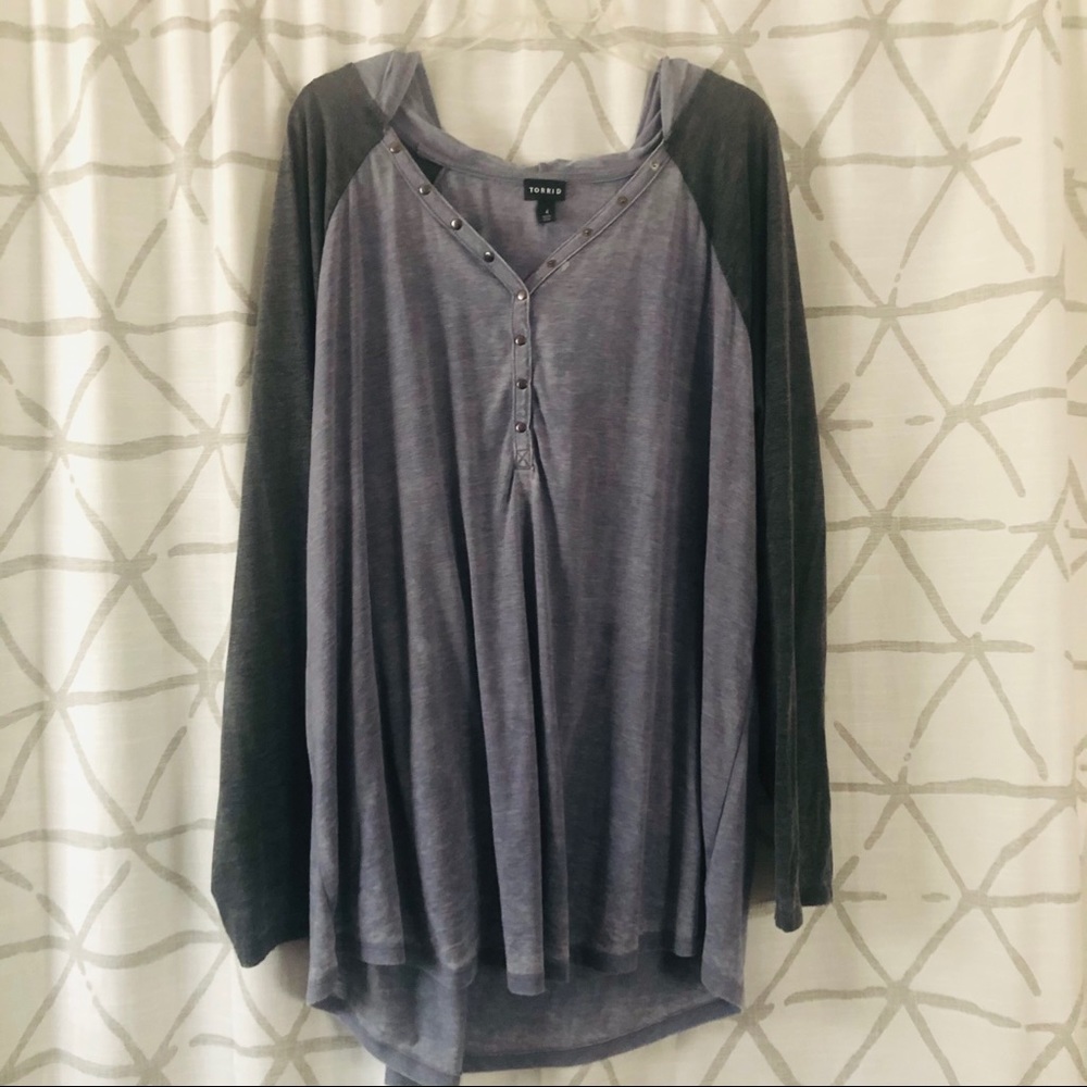 Torrid Hooded Henley